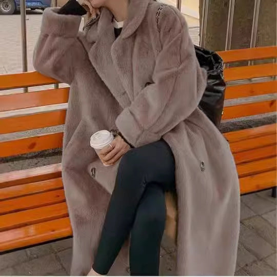 Women's Loose Fur And Leather Fluffy Fur Coat