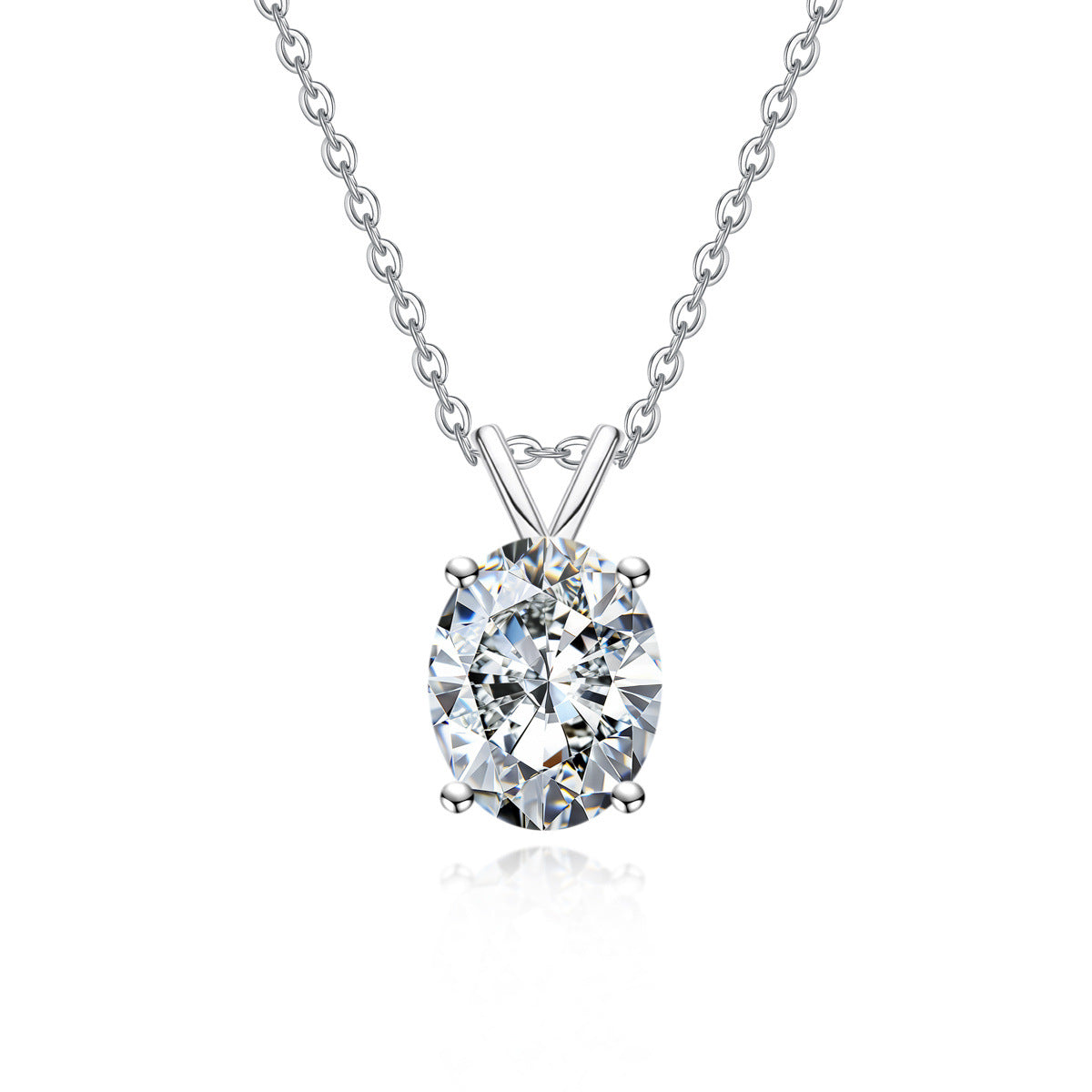 Moissanite 925 Sterling Silver Pendant Luxury