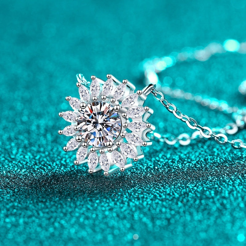 S925 Sterling Silver Moissanite Necklace
