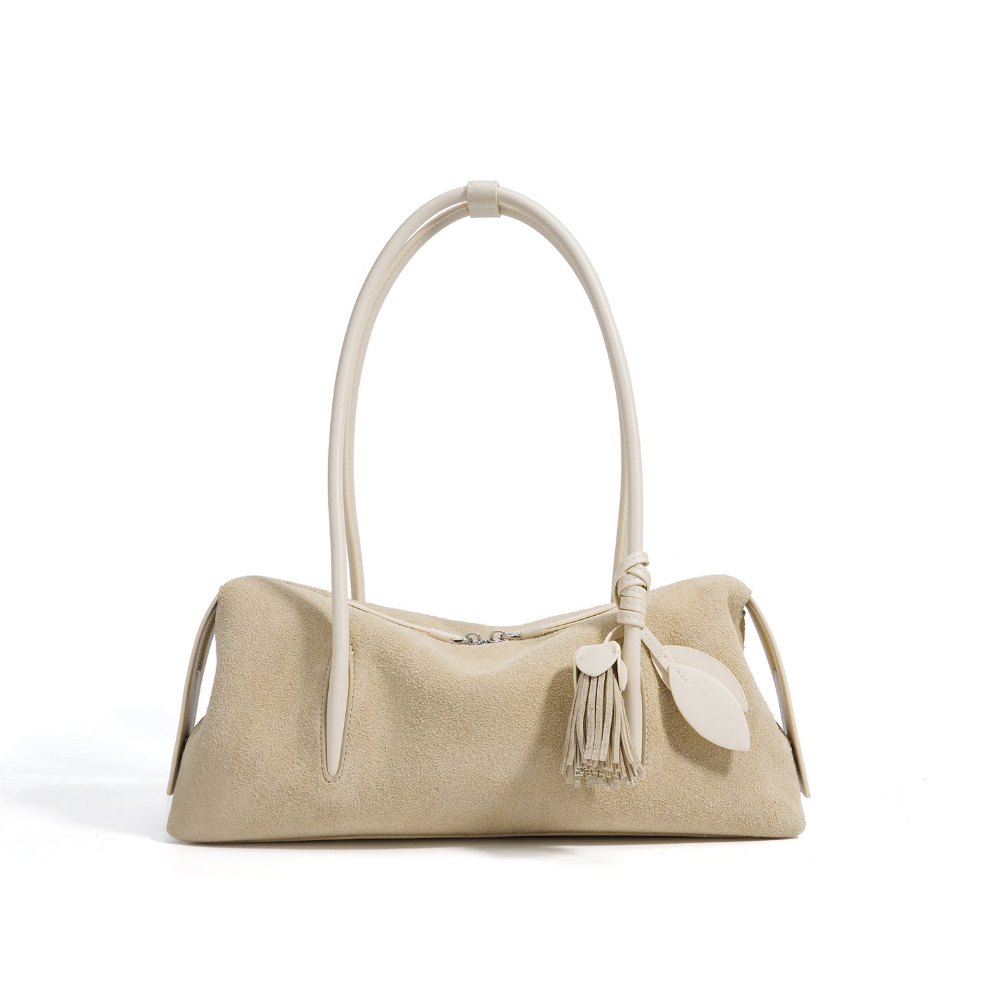 Suede Leather Minimalist Shoulder Bag