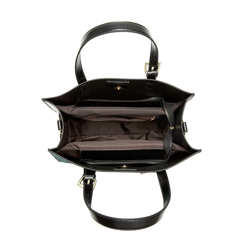 Python embossed Crossbody  Three-piece Bag