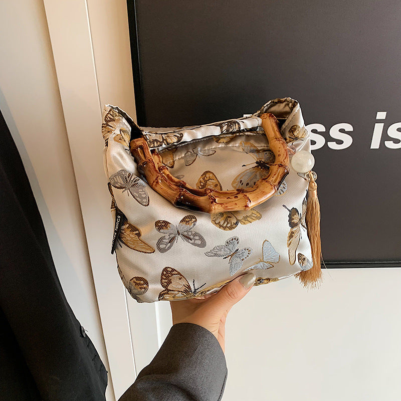 New Stylish Bamboo Handle Women's bag