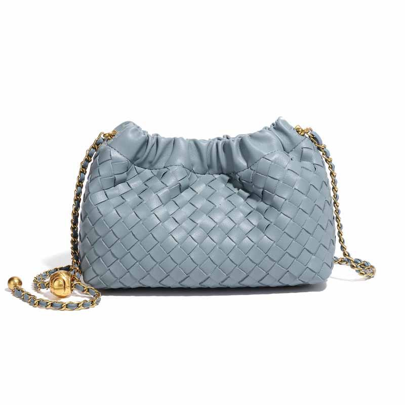 Cloud-shaped Woven Crossbody Bag