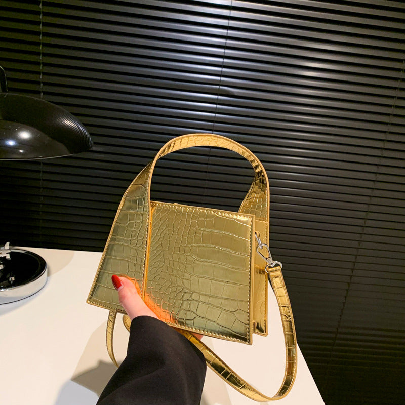 Square Solid Shoulder Bag