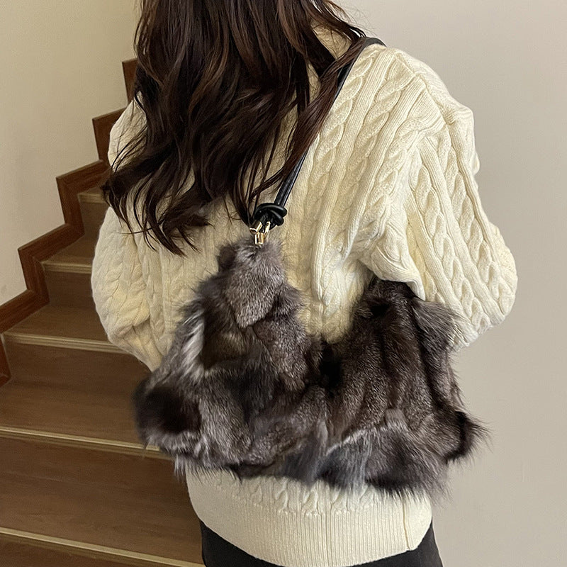 Niche Plush Shoulder  Bag