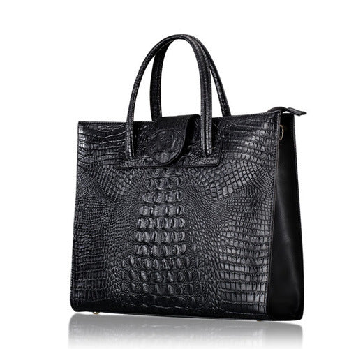 Alligator Skin Pattern Large-capacity Tote Bag