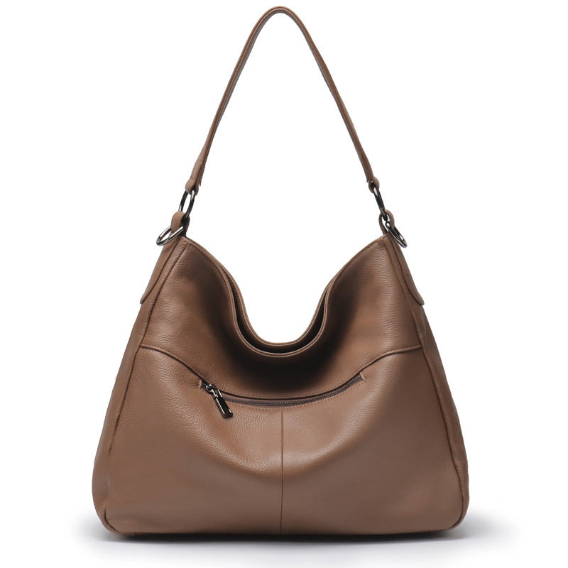 First-Layer Calf Leather Shoulder  Bag