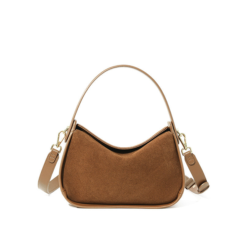 Versatile High-end  Suede Crossbody Bag