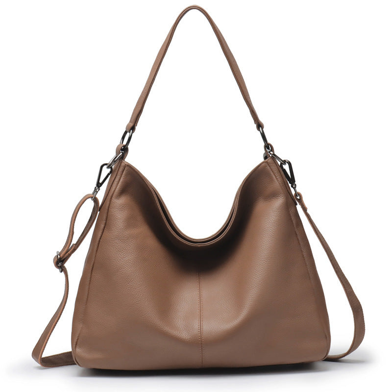 First-Layer Calf Leather Shoulder  Bag