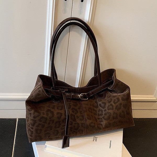 Leopard-print  Versatile Shoulder Bag