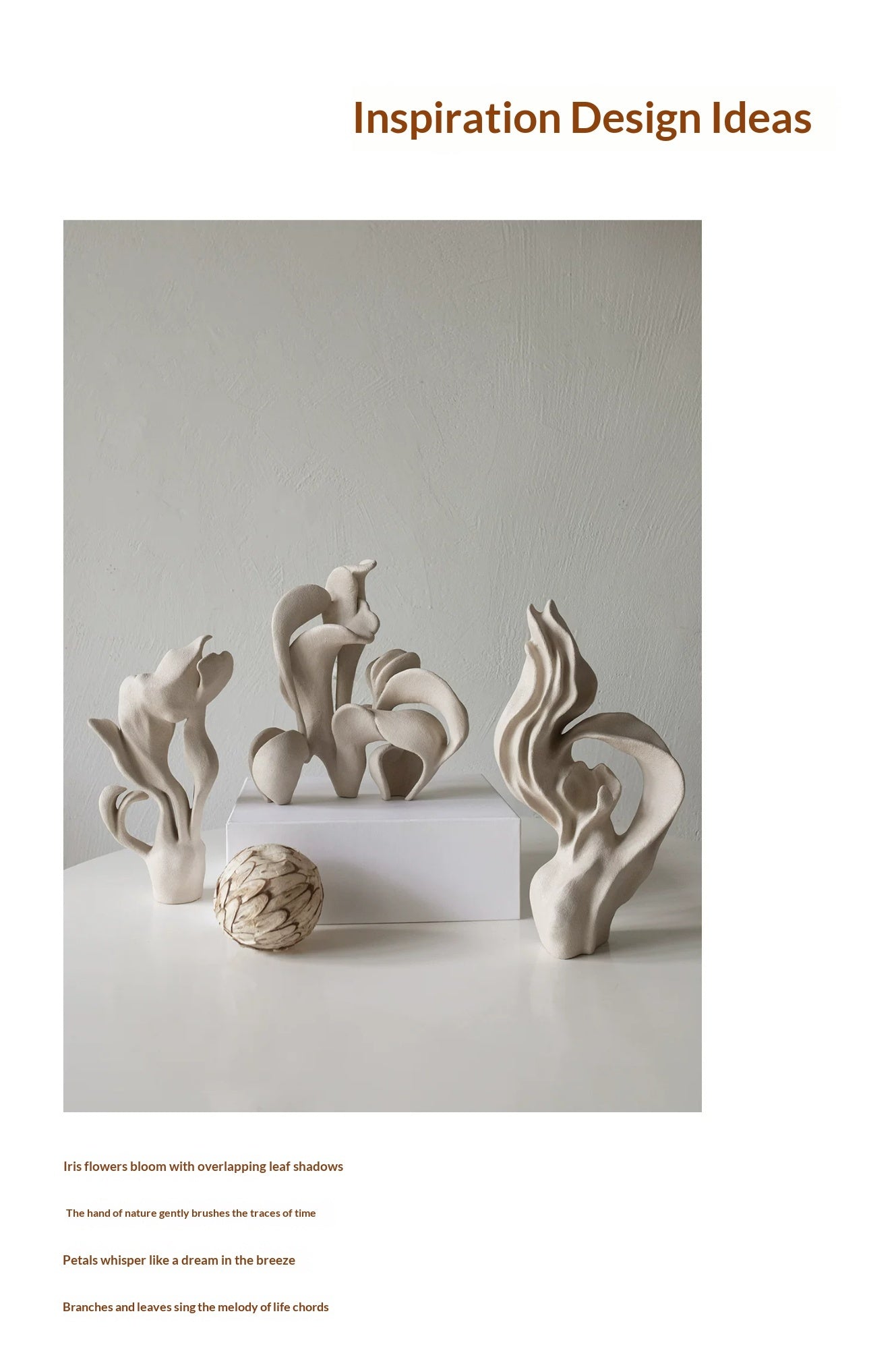 Wabisabi Style Artistic Ornaments Handcrafted And Creative Home Decorations