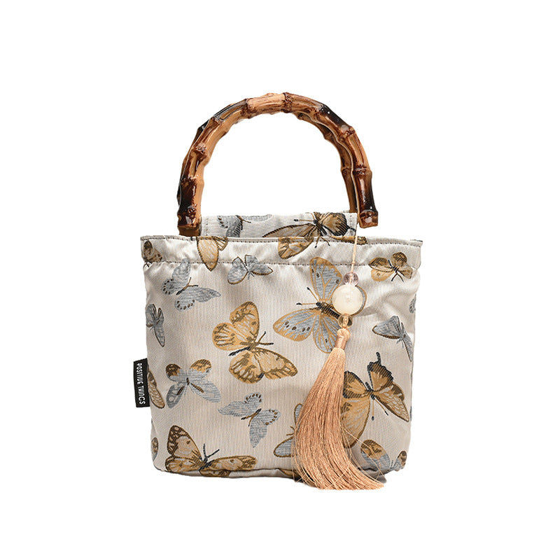 New Stylish Bamboo Handle Women's bag