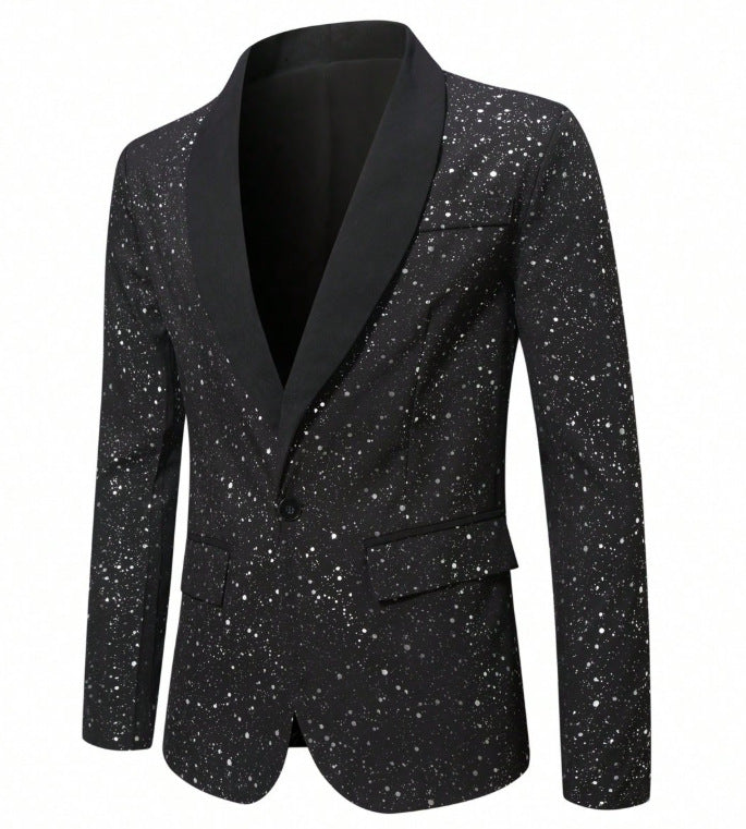 Men's Casual Shiny Party Blazer