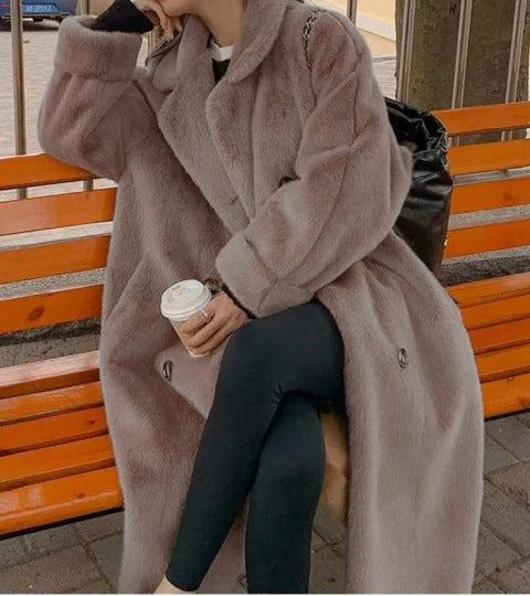 Women's Loose Fur And Leather Fluffy Fur Coat