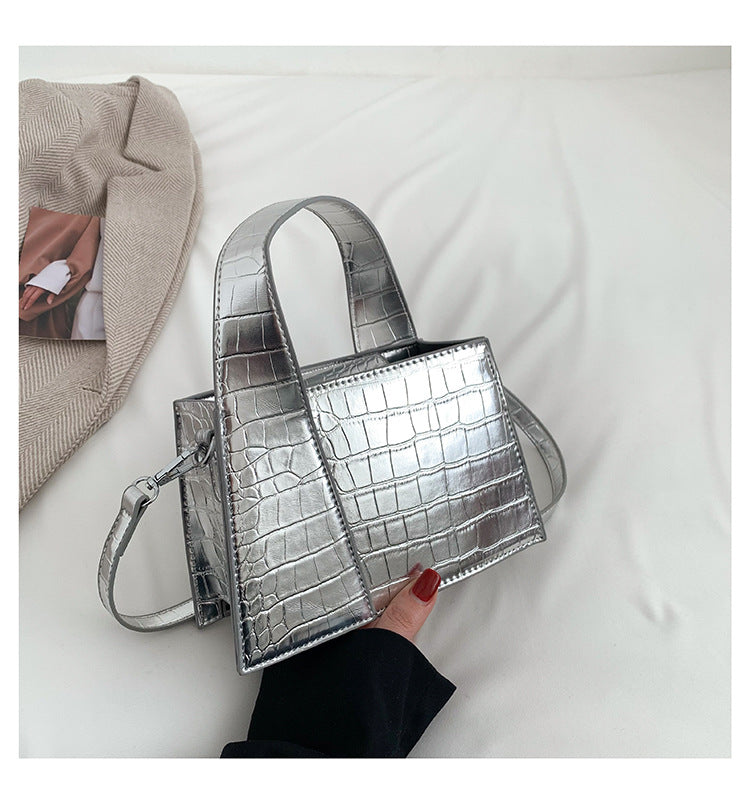 Square Solid Shoulder Bag