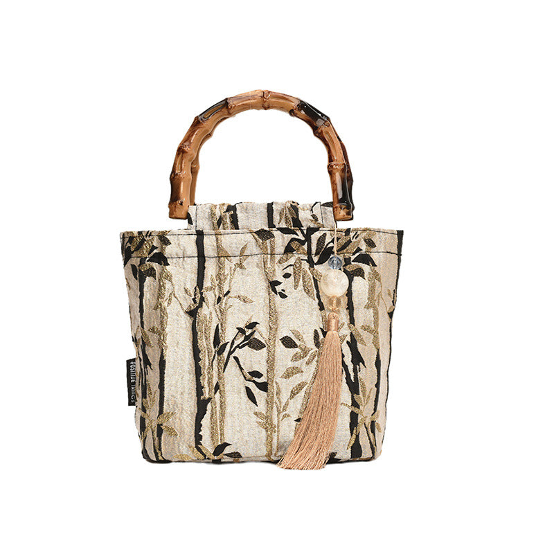 New Stylish Bamboo Handle Women's bag